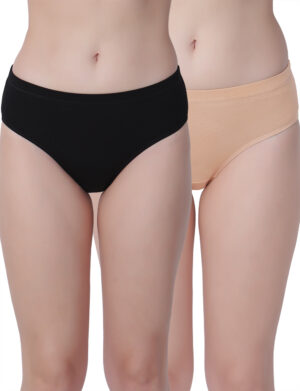 Ultra Soft Bamboo Panties for Women | 95% Bamboo Fabric with Stretch Spandex | Breathable, Moisture-Wicking & Everyday Comfort Fit (Pack of 2)